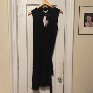 Diane Von Furstenberg Black Lace Midi Dress